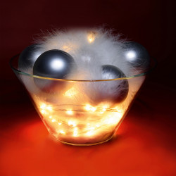 Fényfüzér micro LED 15,9 m melegfehér