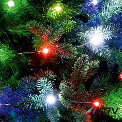 Fényfüzér micro LED 4,9 m színes