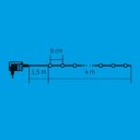 Fényfüzér LED 4 m melegfehér