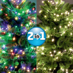 Fényfüzér micro LED 9 m színes, melegfehér Karácsonyi dekoráció home by somogyi