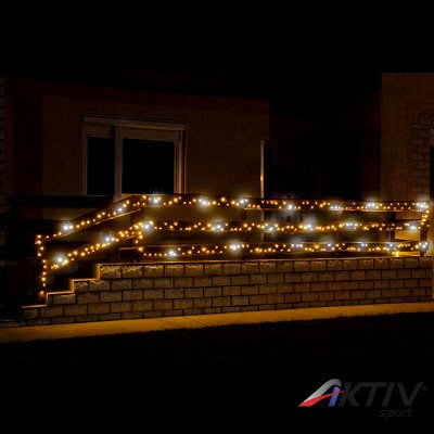 Fényfüzér sziporkázó LED 50 m melegfehér