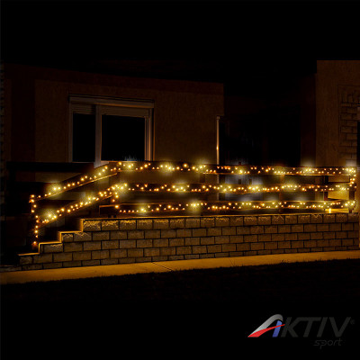 Fényfüzér sziporkázó LED 50 m melegfehér