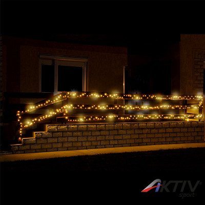 Fényfüzér sziporkázó LED 50 m melegfehér