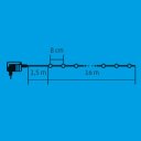 Fényfüzér LED 16 m színes