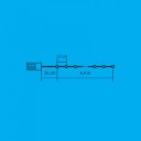 Izzósor LED 4,9 m hidegfehér