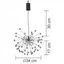 Tűzijáték dekoriáció micro LED melegfehér