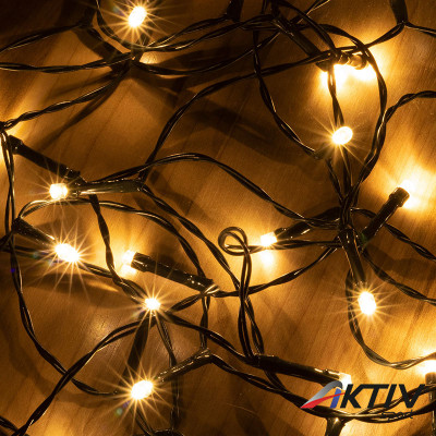 Fényfüzér micro LED 4,9 m melegfehér