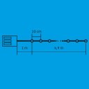 Fényfüzér micro LED 4,9 m melegfehér