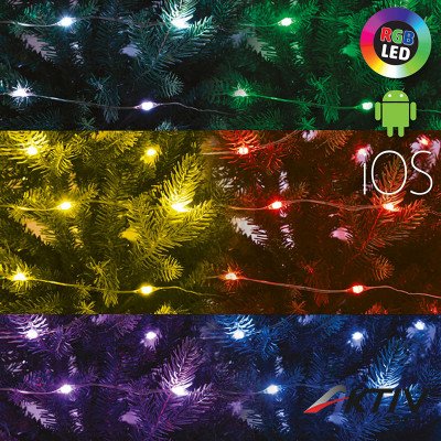 Fényfüzér micro LED SMART 10 m RGB