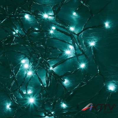 Fényfüzér LED 8 m türkiz