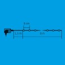 Fényfüzér LED 8 m színes