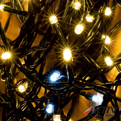 Fényfüzér sziporkázó LED 20 m melegfehér