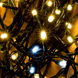 Fényfüzér sziporkázó LED 20 m melegfehér Karácsonyi dekoráció home by somogyi