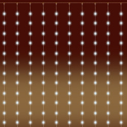 Fényfüggöny micro LED 2x2 m melegfehér