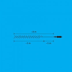 Fényfüzér micro LED iSparkle 3 m RGB