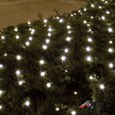 Fényháló LED 2x1,5 m hidegfehér