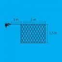 Fényháló LED 2x1,5 m hidegfehér