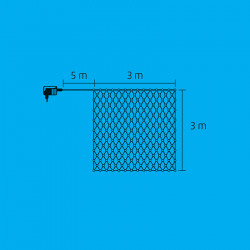 Fényháló LED 3x3 m melegfehér