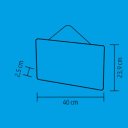 Ablak- ajtódísz fa LED 40x23,9x2,5 cm melegfehér