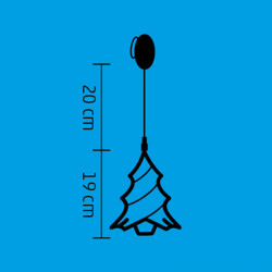 Ablakdísz fenyőfa LED 19 cm melegfehér