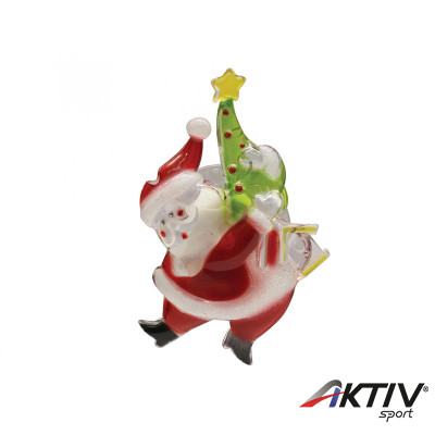 Ablakdísz mikulás LED 10x7 cm színváltós