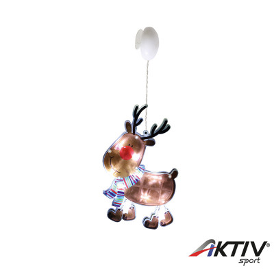 Ablakdísz rénszarvas LED 26x16 cm hidegfehér