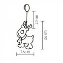 Ablakdísz rénszarvas LED 26x16 cm hidegfehér