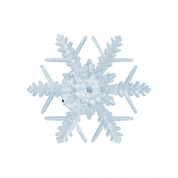 Ablakdísz hókristály LED 10x10 cm színváltó Karácsonyi dekoráció home by somogyi