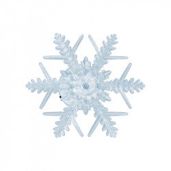 Ablakdísz hókristály LED 10x10 cm színváltó Karácsonyi dekoráció home by somogyi