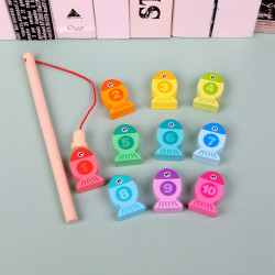 Montessori horgász játék mágneses fa