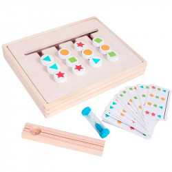 Montessori szín és forma egyező fejtörő Gyereknap Sky