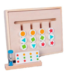 Montessori szín és forma egyező fejtörő