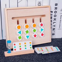 Montessori szín és forma egyező fejtörő