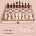 Sakk készlet fa 28 cm