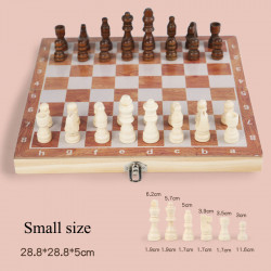 Sakk készlet fa 28 cm