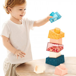 Montessori piramis érzékelő torony golyókkal Gyereknap Sky