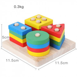 Montessori szín és formaválogató játék