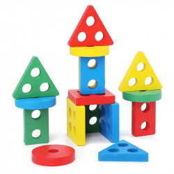 Montessori szín és formaválogató játék