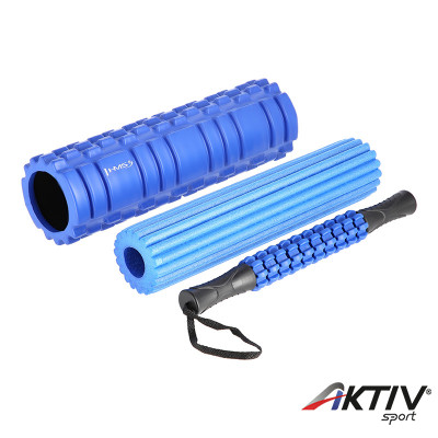 Masszázs henger HMS 3 az 1-ben 45x13,5 cm kék