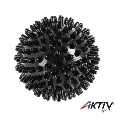 Masszírozó labda tüskés HMS 6 cm fekete
