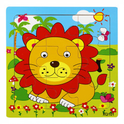 Fa puzzle oroszlános Játék Sky
