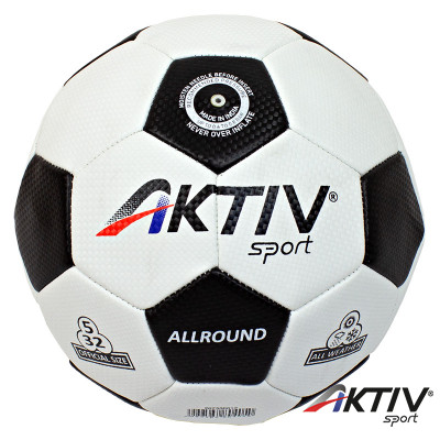 Futball labda Aktivsport ALLROUND fehér-fekete méret: 5