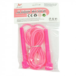 Ugrálókötél műanyag 2,55 m rózsaszín Fitness Játék