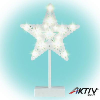 Asztaldísz csillag LED 39 cm melegfehér
