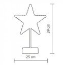 Asztaldísz csillag LED 39 cm melegfehér