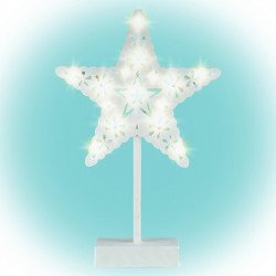 Asztaldísz csillag LED 39 cm melegfehér BLACK WEEK home by somogyi