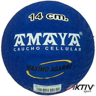 Rücskös gumilabda Amaya 14 cm kék