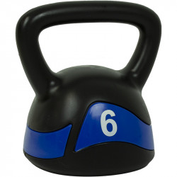 Aktivsport kettlebell 6 kg műanyag bevonattal Fitness Aktivsport