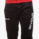 Melegítő szett cipzáras Givova Visa piros-fekete