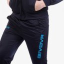 Melegítő szett cipzáras Givova Visa tengerkék-türkiz